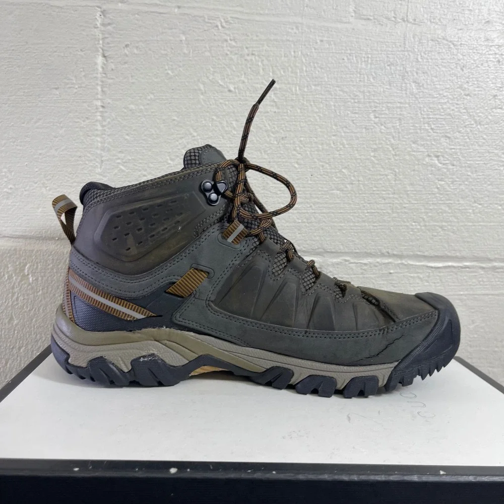 Keen Targhee III Waterproof Mid 1018596 Brown Leather Hiking Boots Men's 10 US